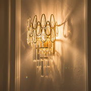 Cristal ALHAMBRA Аплик 2x E14, 35x15cm, Златни Вътрешни аплики Заглавие по подразбиране Alessandro Design
