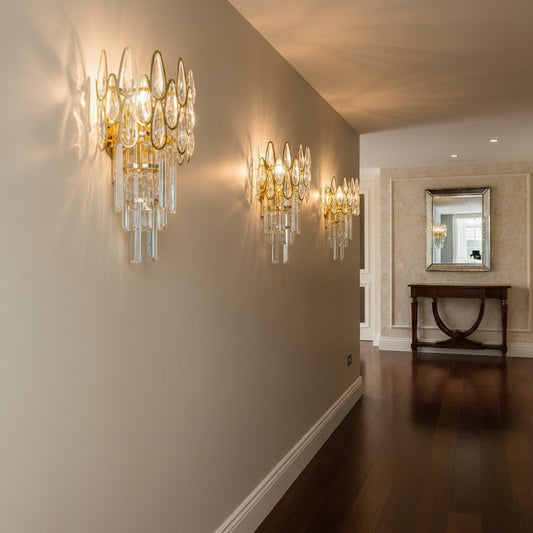 Cristal ALHAMBRA Аплик 2x E14, 35x15cm, Златни Вътрешни аплики Заглавие по подразбиране Alessandro Design