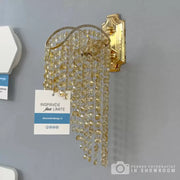 Стенна лампа Cristal Ander 1xE14 Gold Интериорна стенна лампа Заглавие по подразбиране Alessandro Design