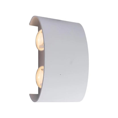 Fantas Външна и вътрешна LED стенна лампа, 4 източника x 1W, IP65, металик, бяла, 3000K Външни стенни лампи Заглавие по подразбиране Alessandro Design