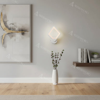 Akila LED стенна лампа, 15W, бяла, студена/топла/неутрална светлина Вътрешни стенни лампи Заглавие по подразбиране Alessandro Design