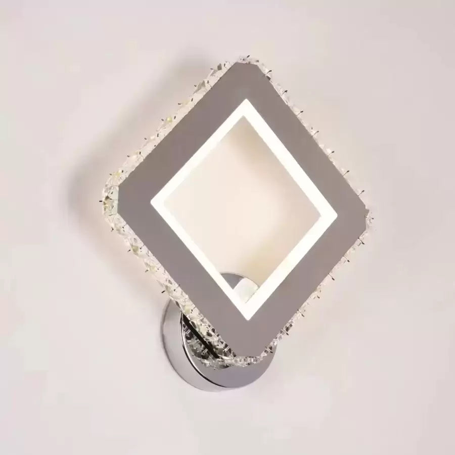 Cristal Santana LED стенна лампа 34W Silver Интериорни стенни лампи Заглавие по подразбиране Alessandro Design