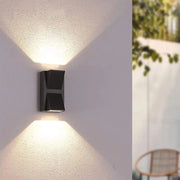Външна LED стенна лампа Kirima 6W черна Външни стенни лампи Заглавие по подразбиране Alessandro Design