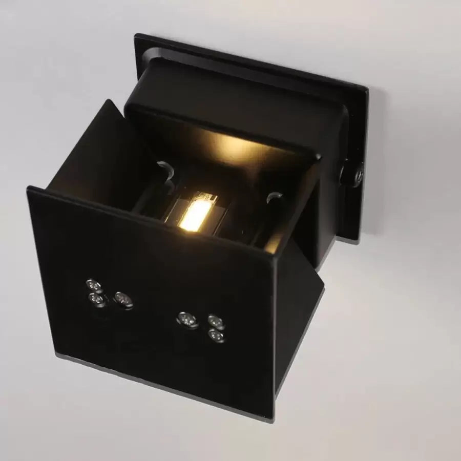 Външна LED стенна лампа Aryan 5W Черна Външна стенна лампа Заглавие по подразбиране Alessandro Design