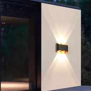 Външна LED стенна лампа Ellis 4W Gold Black Външни стенни лампи Заглавие по подразбиране Alessandro Design
