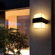 Външна LED стенна лампа Kennedy 12W White Black Външни стенни лампи Заглавие по подразбиране Alessandro Design