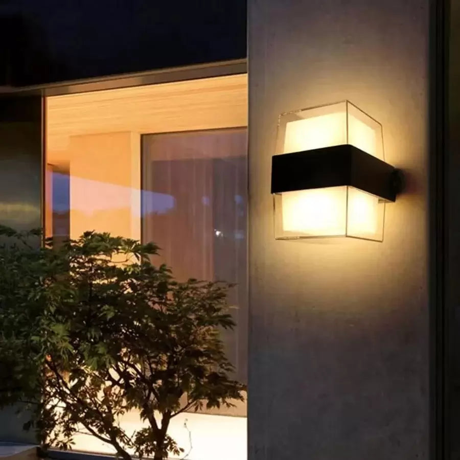 Външна LED стенна лампа Kennedy 12W White Black Външни стенни лампи Заглавие по подразбиране Alessandro Design
