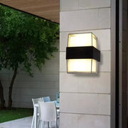 Външна LED стенна лампа Kennedy 12W White Black Външни стенни лампи Заглавие по подразбиране Alessandro Design