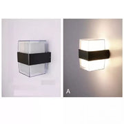 Външна LED стенна лампа Kennedy 12W White Black Външни стенни лампи Заглавие по подразбиране Alessandro Design