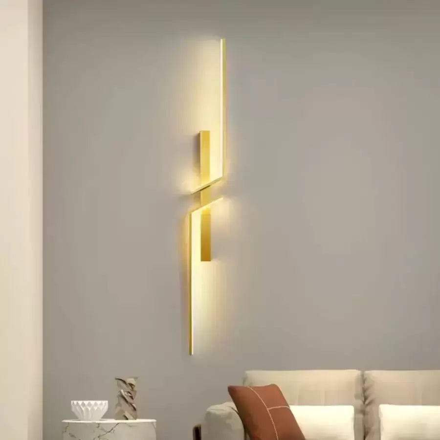 LED стенна лампа Gavin 18W Бяло злато Вътрешни стенни лампи Заглавие по подразбиране Alessandro Design
