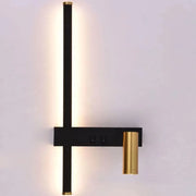 LED Glory 9W Черно злато Стенна лампа Външни стенни лампи Заглавие по подразбиране Alessandro Design