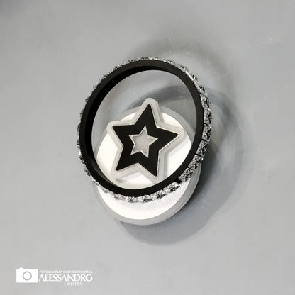 LED стенна лампа Hadley 24W White Black Вътрешни стенни лампи Заглавие по подразбиране Alessandro Design