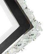TERRANO LED стенна лампа с кристали, квадратна, 24W, студена/топла/неутрална светлина, черна и вътрешна стенна лампа от неръждаема стомана Заглавие по подразбиране Alessandro Design