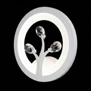 DAISY LED стенна лампа, 14W, студена/топла/неутрална светлина, бяла с кристални вътрешни стенни лампи Заглавие по подразбиране Alessandro Design