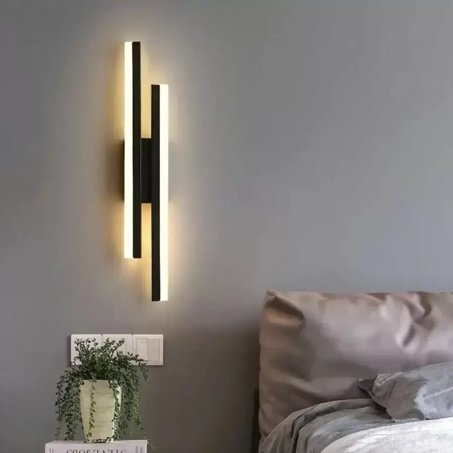 Lyra LED стенна лампа, 18W, акрил, черно-бели вътрешни стенни лампи Заглавие по подразбиране Alessandro Design