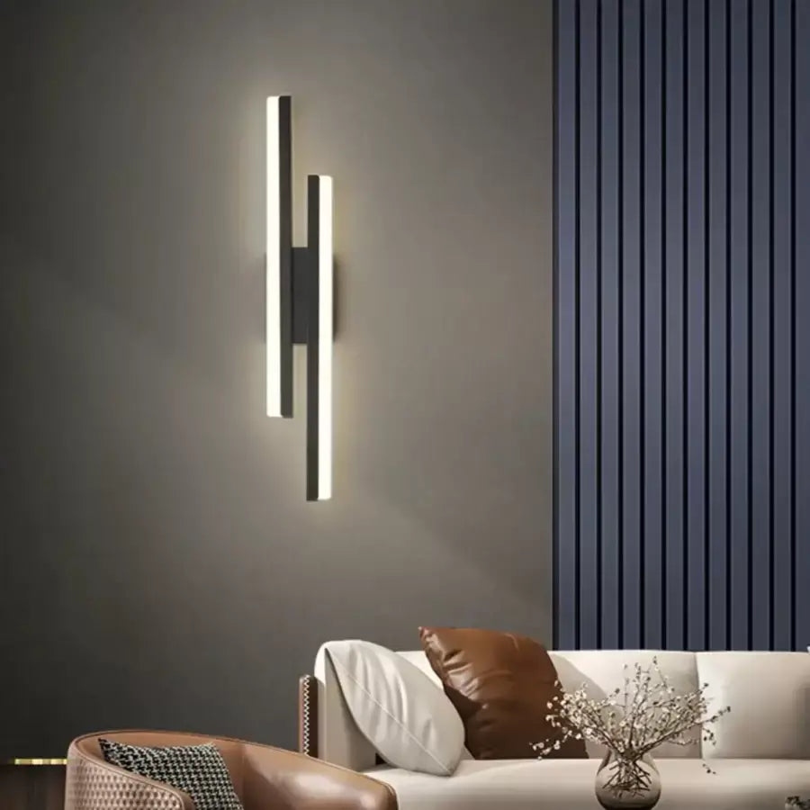 Lyra LED стенна лампа, 18W, акрил, черно-бели вътрешни стенни лампи Заглавие по подразбиране Alessandro Design