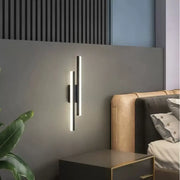 Lyra LED стенна лампа, 18W, акрил, черно-бели вътрешни стенни лампи Заглавие по подразбиране Alessandro Design