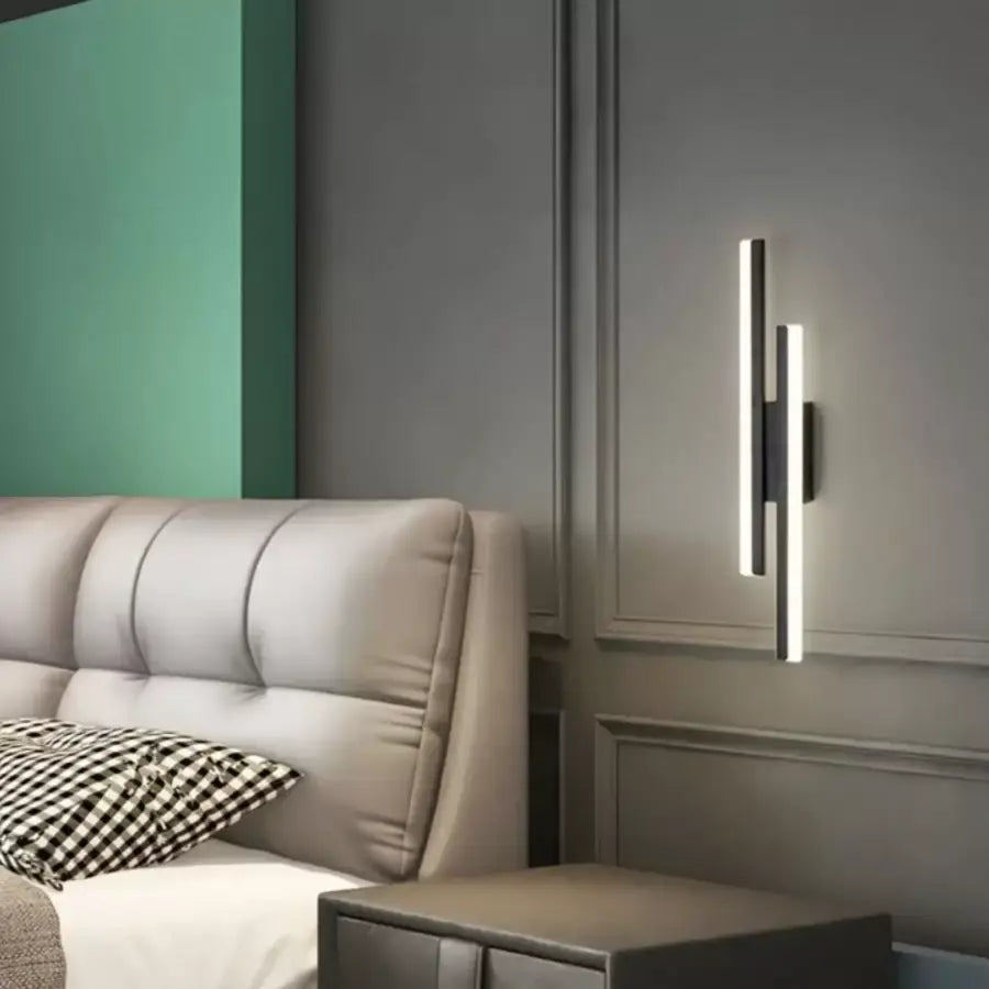 Lyra LED стенна лампа, 18W, акрил, черно-бели вътрешни стенни лампи Заглавие по подразбиране Alessandro Design