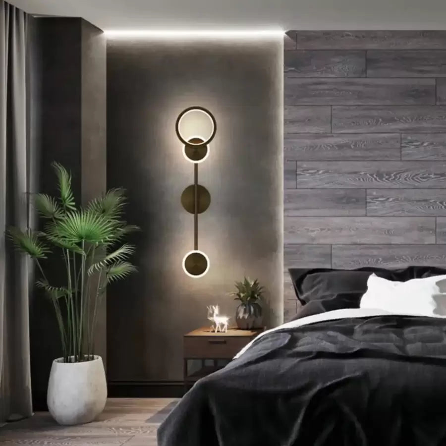 LED Стенна лампа Rilenetto 24W Черни Интериорни стенни лампи Заглавие по подразбиране Alessandro Design