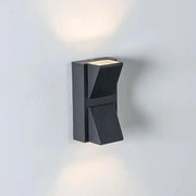 Външна алена LED стенна лампа, 6W, черна, метална, IP65, 3000K Външни стенни лампи Заглавие по подразбиране Alessandro Design