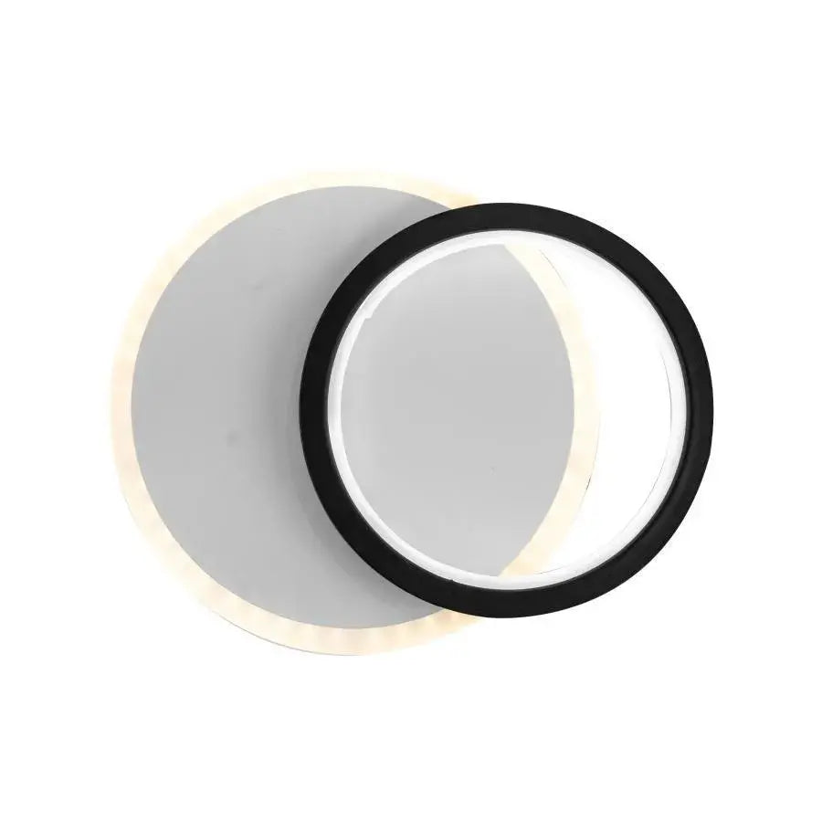 SMALON LED стенна лампа 26W, 2 кръга, студена/топла/неутрална светлина, черно бял LED полилей Заглавие по подразбиране Alessandro Design