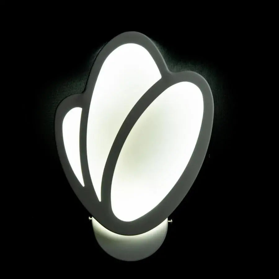 Лале LED стенна лампа 15W, студена/топла/неутрална светлина 3000K/4000K/6000K, бели, метални и акрилни вътрешни стенни лампи Заглавие по подразбиране Alessandro Design
