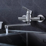 Кухненски кран, SUS304 неръждаема стомана, сатен, CF037 Кухненски кранове Заглавие по подразбиране Alessandro Design