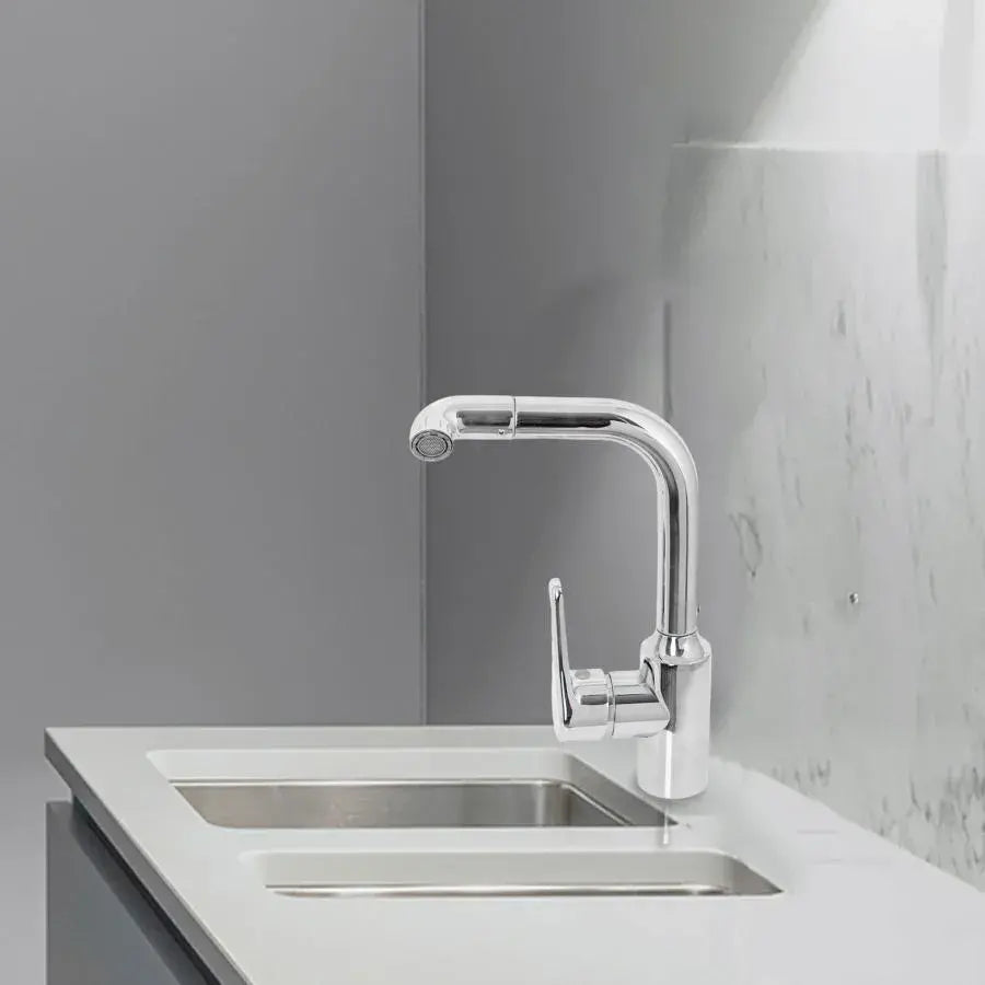 Смесител за мивка, Chrome, CP101 Кухненски кранове Заглавие по подразбиране Alessandro Design