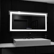 Правоъгълно LED огледало, 160x80 см, Verite MotionGlow Marcello, система за обезпотяване, часовник и термометър, димируеми огледала Marcello Заглавие по подразбиране Alessandro Design