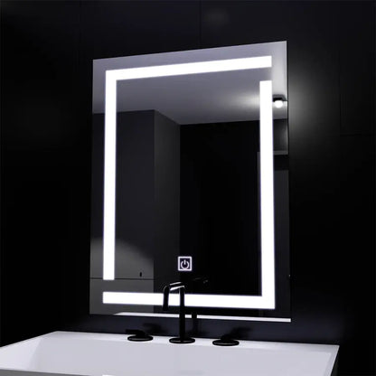 Giga LED огледало, 60x80cm, 14W, докосване, 6000K светлина Korman Mirrors E Заглавие по подразбиране Alessandro Design