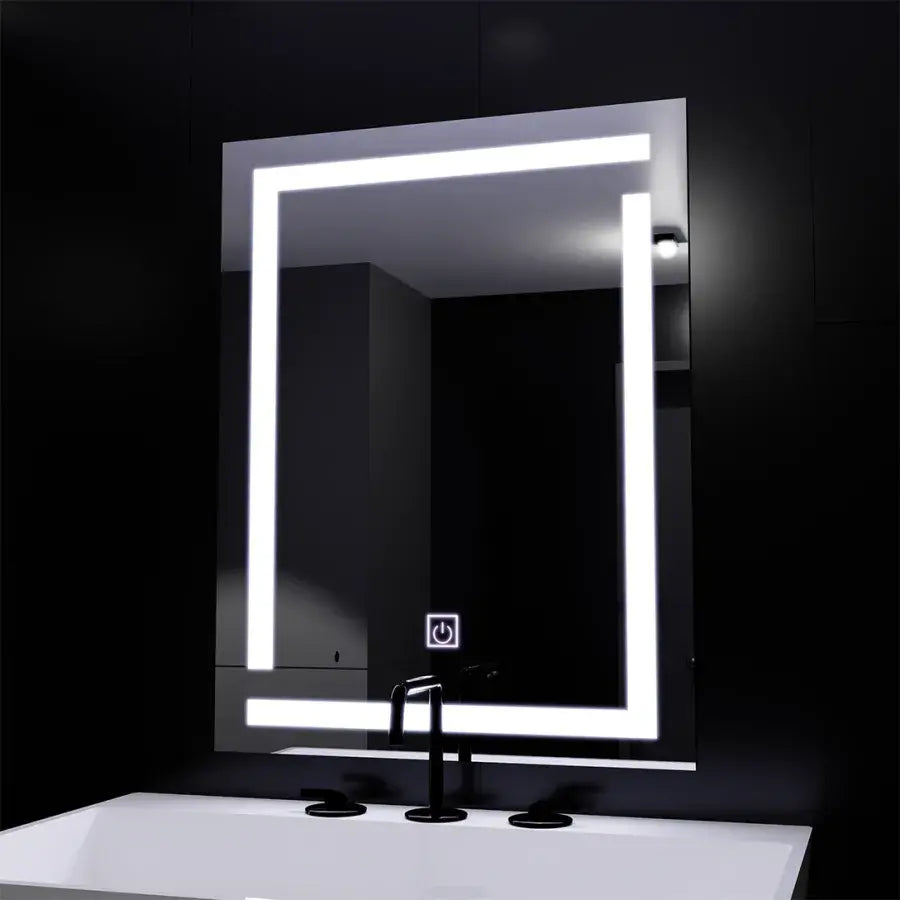 Giga LED огледало, 60x80cm, 14W, докосване, 6000K светлина Korman Mirrors E Заглавие по подразбиране Alessandro Design