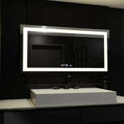 Правоъгълно LED огледало, 160x80 см, Verite MotionGlow Marcello, система за обезпотяване, часовник и термометър, димируеми огледала Marcello Заглавие по подразбиране Alessandro Design