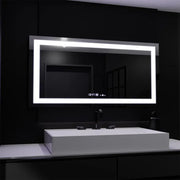 Правоъгълно LED огледало, 160x80 см, Verite MotionGlow Marcello, система за обезпотяване, часовник и термометър, димируеми огледала Marcello Заглавие по подразбиране Alessandro Design
