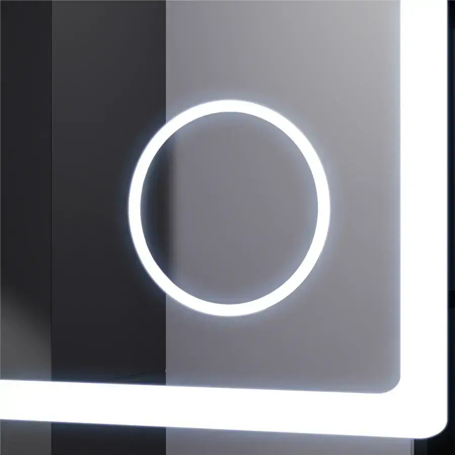 Правоъгълно LED огледало, 90x60 см, Souverain MotionGlow Marcello, система за обезпотяване, часовник и термометър, козметична лупа, димируеми огледала Marcello Заглавие по подразбиране Alessandro Design