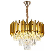 Brantley Cristal Candelabra 5x E27 Златен кристален свещник Заглавие по подразбиране Alessandro Design