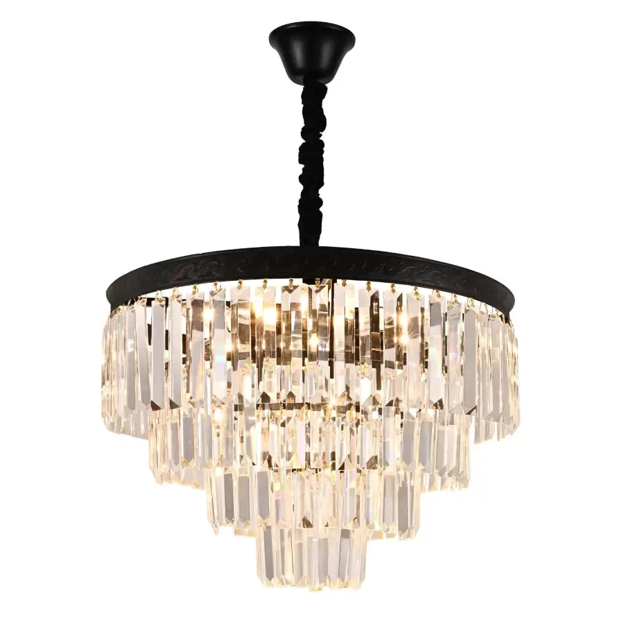 Crystal Candelabra Frank 10x E27 Черен Crystal Candelabra Заглавие по подразбиране Alessandro Design