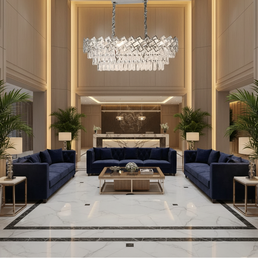 Кристален полилей WINDSOR Regalis 10xE14, блестящ хром, регулируема височина Кристален полилей Заглавие по подразбиране Alessandro Design