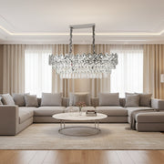 Кристален полилей WINDSOR Regalis 10xE14, блестящ хром, регулируема височина Кристален полилей Заглавие по подразбиране Alessandro Design