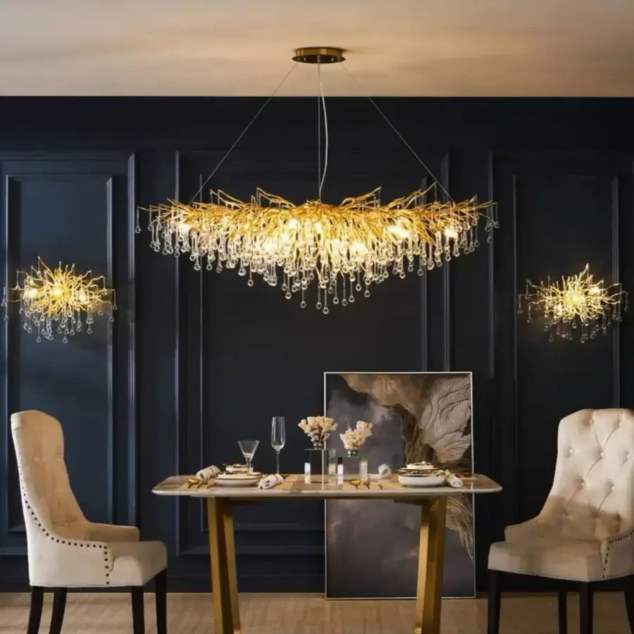 Kaiser Crystal Candelabra 13x G9 Диаметър 120cm Златен Crystal Candelabra Заглавие по подразбиране Alessandro Design