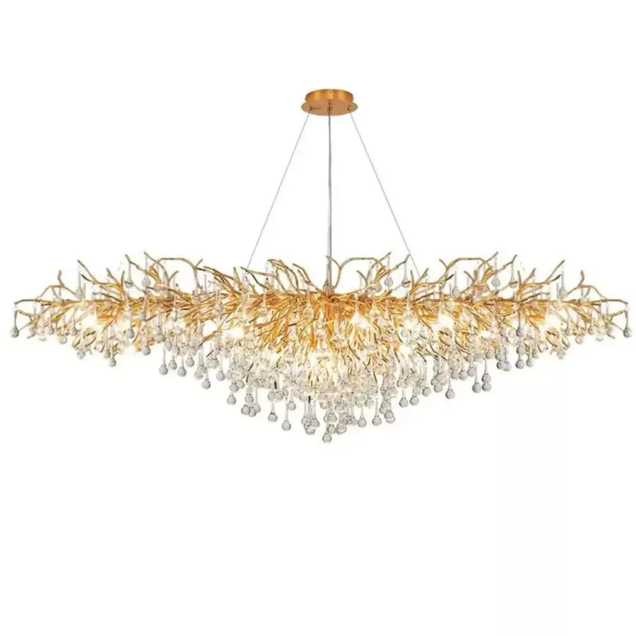 Kaiser Crystal Candelabra 13x G9 Диаметър 120cm Златен Crystal Candelabra Заглавие по подразбиране Alessandro Design