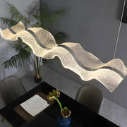 Lustra LED cu Telecomanda, Suspendata AMI 63W, Liniara, Lumina Rece/Calda/Neutra, Alb, Inaltime Reglabila