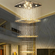 LED Кристален полилей 80W PALATINA Gold, Диаметър 50cm, Височина 200cm, Стълба Модел Crystal Chandelier Заглавие по подразбиране Alessandro Design