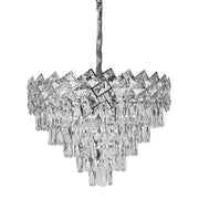 Кристален полилей WINDSOR Eleganza 8xE14, диаметър 39 см, блестящ хром, регулируема височина Кристални полилеи Заглавие по подразбиране Alessandro Design