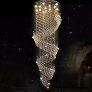 LED Crystal Candelabra 13 xGU10 Meili Chrome, Диаметър 80cm, Височина 240cm, Модел стълба Crystal Candelabra Заглавие по подразбиране Alessandro Design