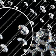 LED Crystal Candelabra 13 xGU10 Meili Chrome, Диаметър 80cm, Височина 240cm, Модел стълба Crystal Candelabra Заглавие по подразбиране Alessandro Design