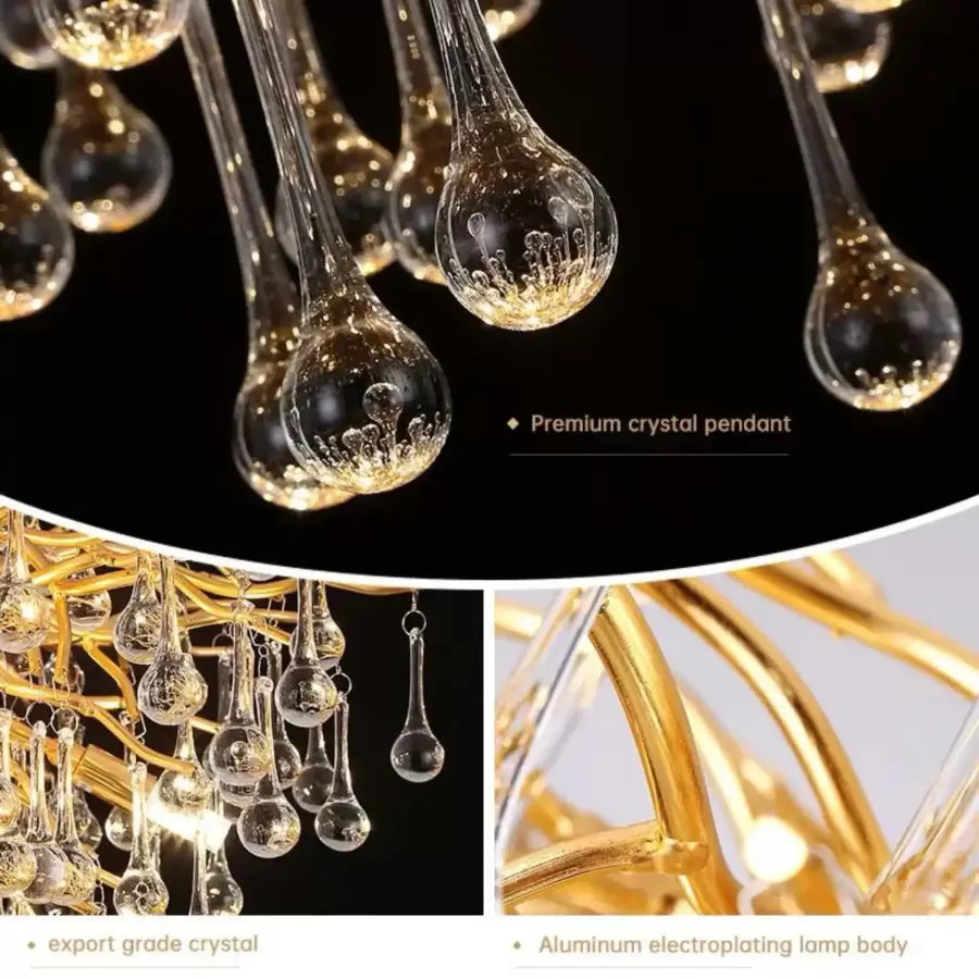 Кристален полилей Nathanael 7x G9 Gold Crystal Chandeliers Заглавие по подразбиране Alessandro Design