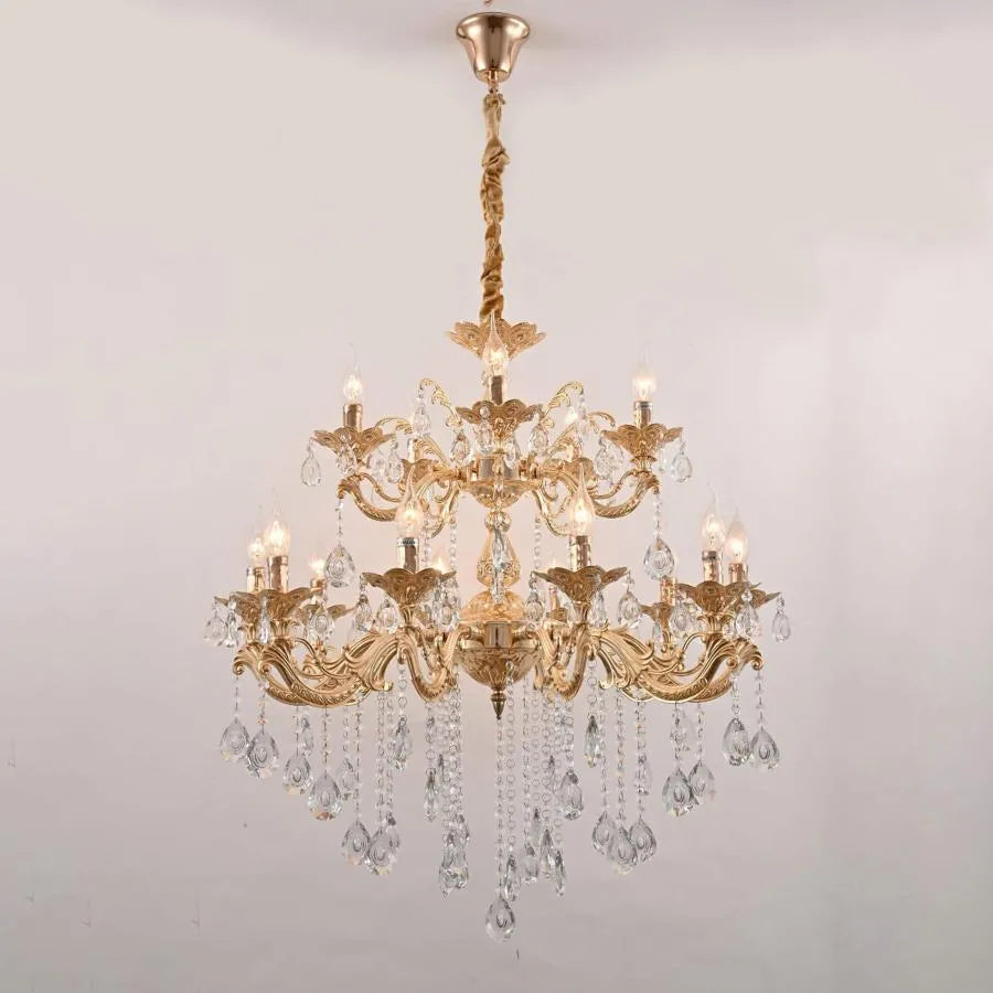 Свещник Hasan 15x E14 Златен класически свещник Заглавие по подразбиране Alessandro Design