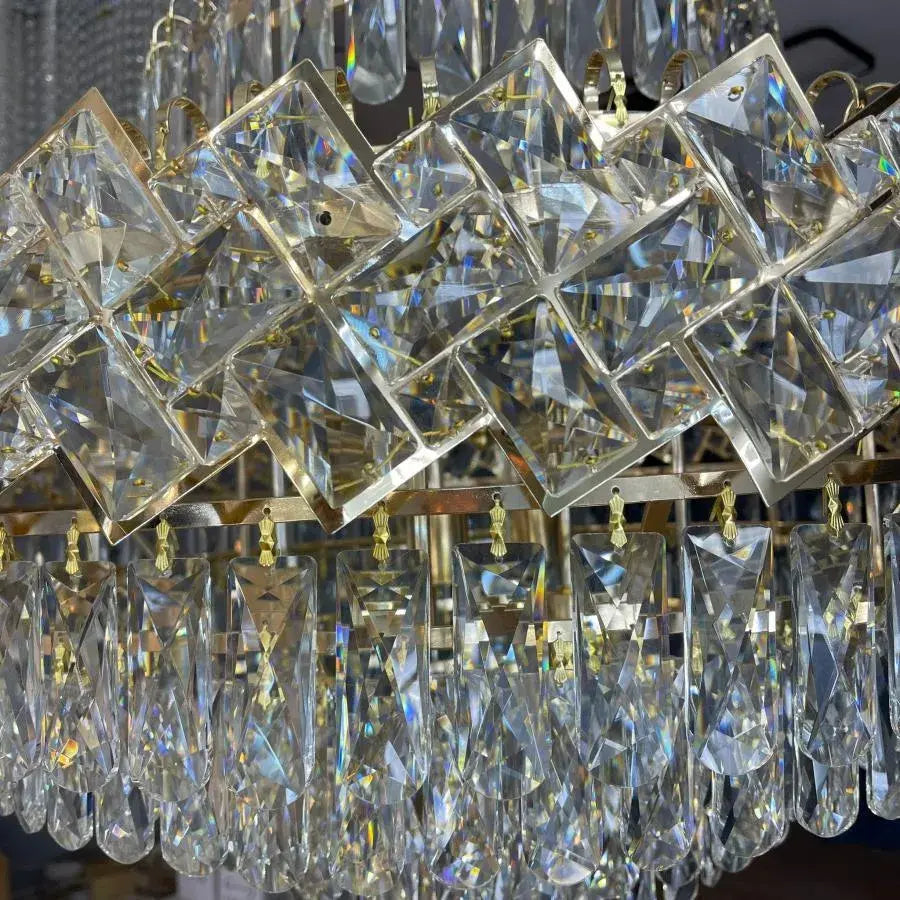 Junnut Candelabra 21xE27, Кристал и метал, Златен кристален свещник Заглавие по подразбиране Alessandro Design