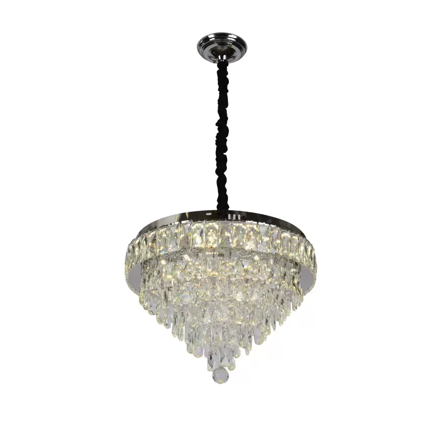 MEILI CRYSTAL CASCADA 500 – Кристален LED полилей, 112W, Ø500 mm, с дистанционно управление Кристални полилеи Заглавие по подразбиране Alessandro Design