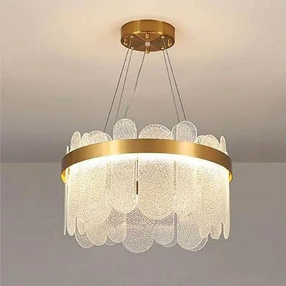 LED полилей с дистанционно управление Aden 58W Димируеми златни кристални полилеи Заглавие по подразбиране Alessandro Design